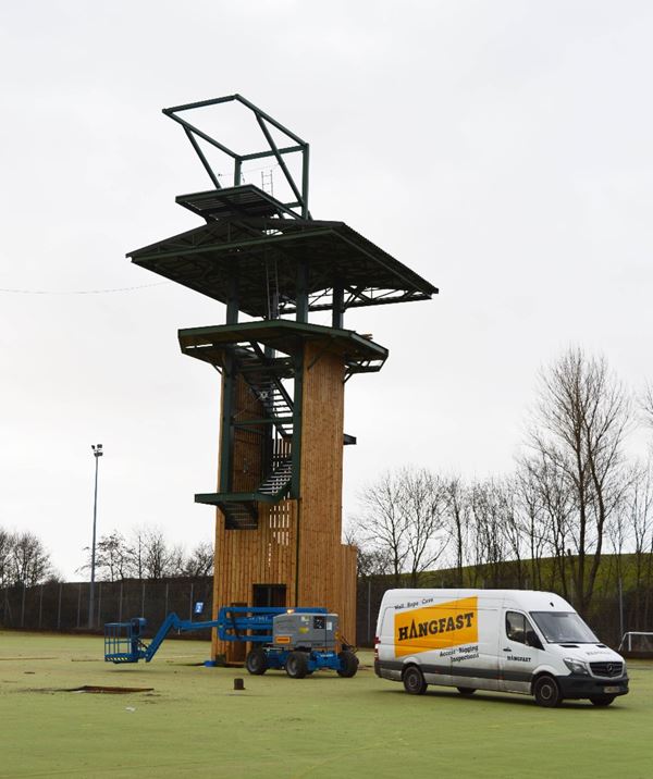 Work on the Flight Tower at Salt Ayre Leisure Centre is progressing well
